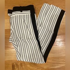 MAJE PARIS striped linen pants